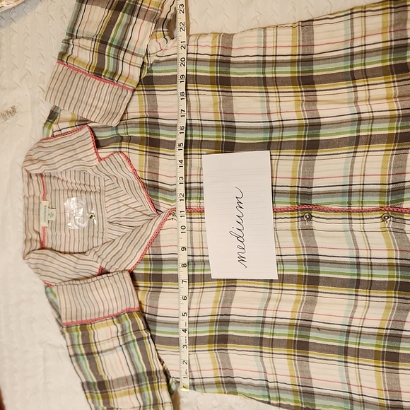 Sundance Plaid Pajama Flannel Button Front Shirt NWT New in Package Sm & Med - Picture 13 of 13